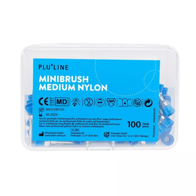 PLULINE MINIBRUSH ZR Nylon Medium Vst 100st