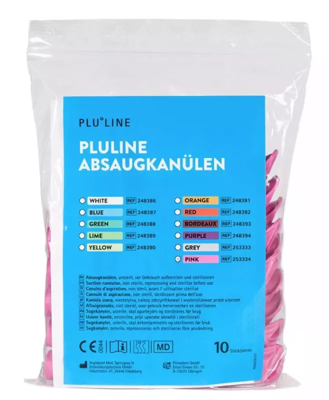 Sugrör PluLine rosa 10st