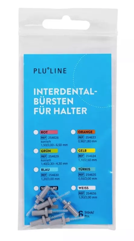 PLULINE Mellanrumsborste grå 6st