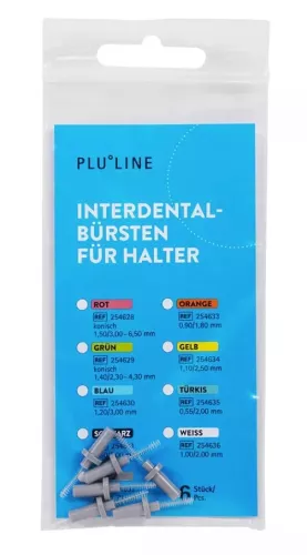 PLULINE Mellanrumsborste grå 6st