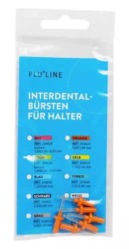 PLULINE Mellanrumsborste orange 6st