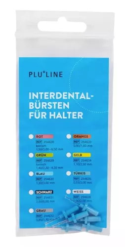 PLULINE Mellanrumsborste blå 6st