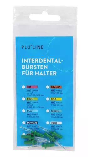 PLULINE Mellanrumsborste grön konisk 6st