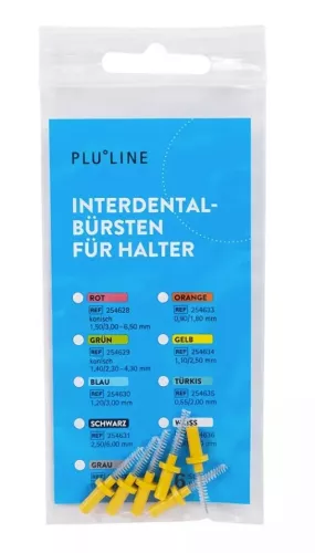PLULINE Mellanrumsborste gul 6st
