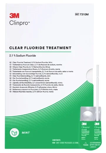 Clinpro Clear Fluorid Mint L-Pop 100x0,5ml