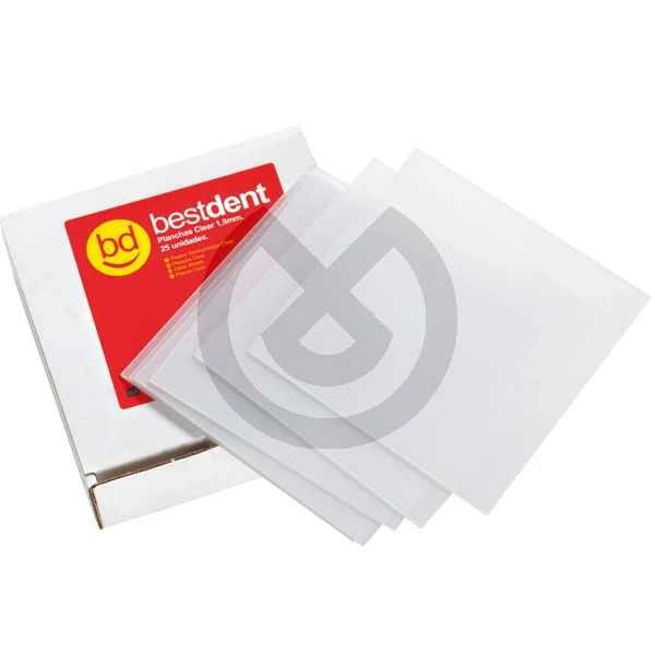 Bestdent Folie klar 1,5x130mm fyrkantig 25st