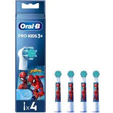 Oral-B Tandborsthuvud Kids Spiderman 4-pack