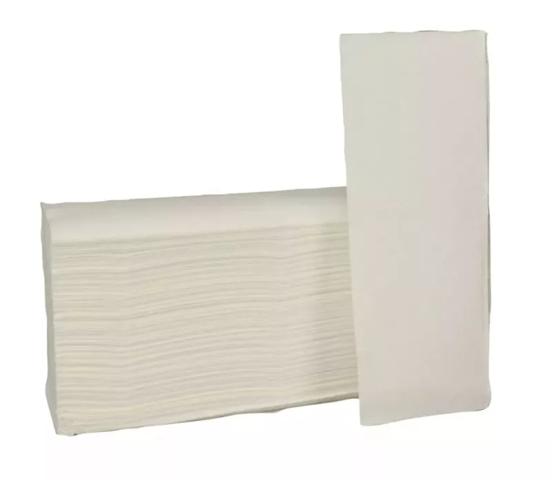 Handduk IF 20,6x32cm vit 2-lg 3000st
