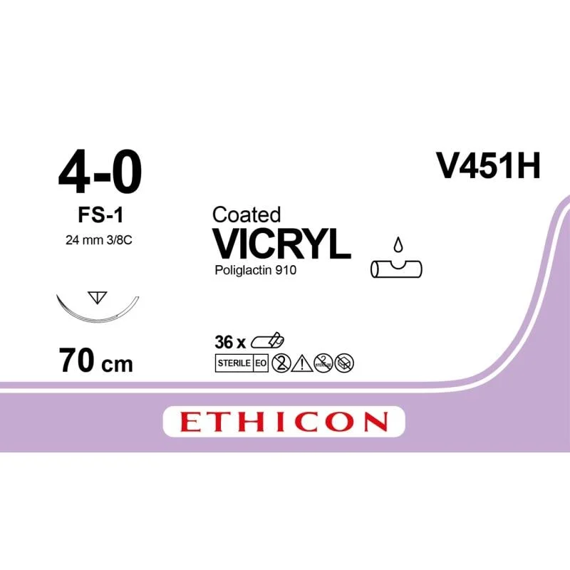 Sutur Ethicon Vicryl 4-0 violett FS-1 36st