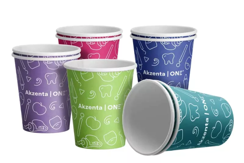 Akzenta ONE Pappersbägare 200ml Mixed 20x50st