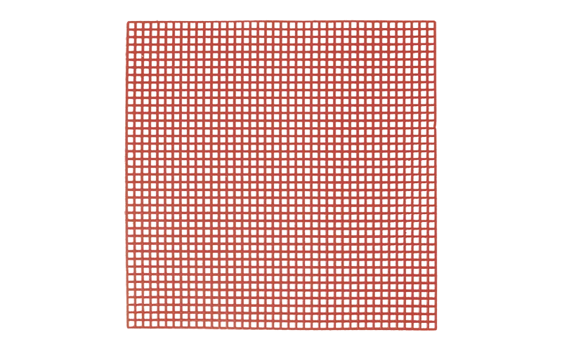 Vaxnät röd 100x100mm 10st