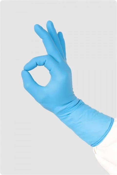 Handske Dermagrip Latex High Risk L 10x50st