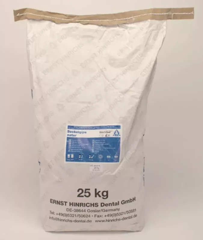 Sockelgips naturgips vit 25kg