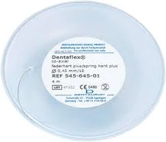 dentaflex wire on coils, round 4m Rulle