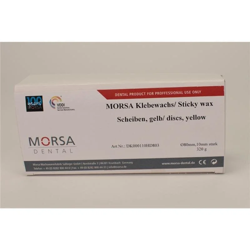 Klibbvax gul disk Morsa 320gr