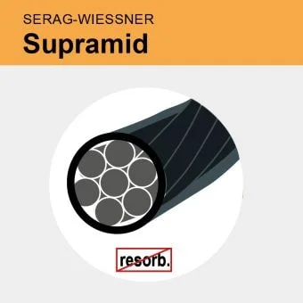 Sutur Supramid svart 3x50cm EP 1,5 4/0 24st