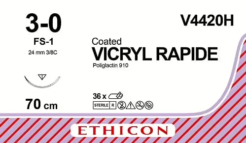 Sutur Ethicon Vicryl 3-0 violett FS-1 36st