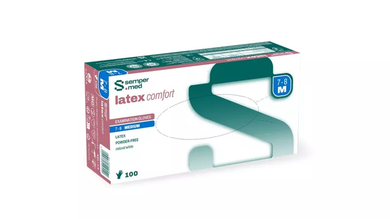Handske Sempermed latex comfort PF L/8.5
