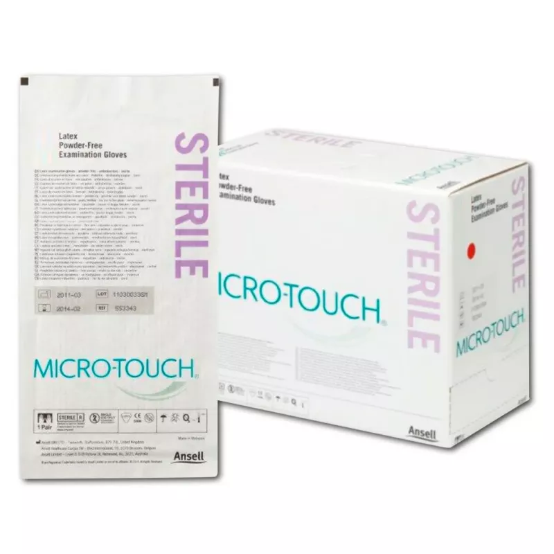 OP handske Micro-Touch Latex steril pdfr. S 50par