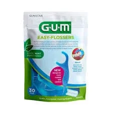 GUM Easy Flossers tandtråd vaxad mint 30st
