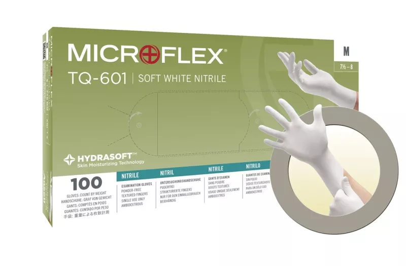 Microflex Soft White Nitril L 100st
