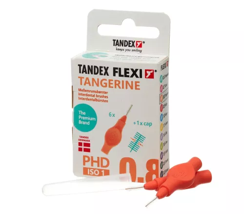 Mellanrumsborste FLEXI orange 0,80mm 6st