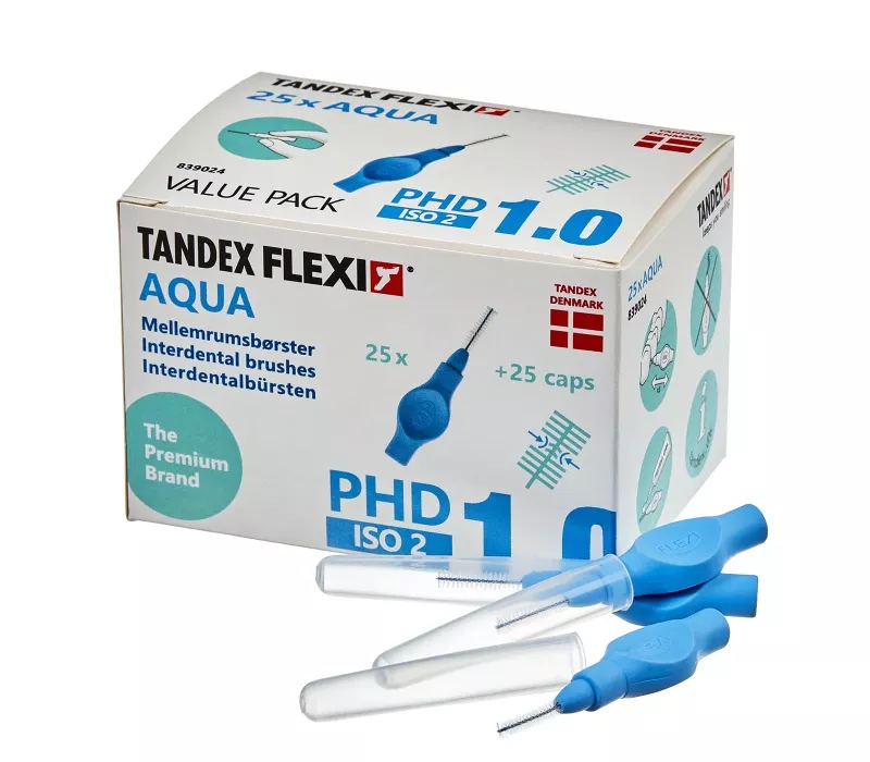 Mellanrumsborste FLEXI blå 1,00mm 25st