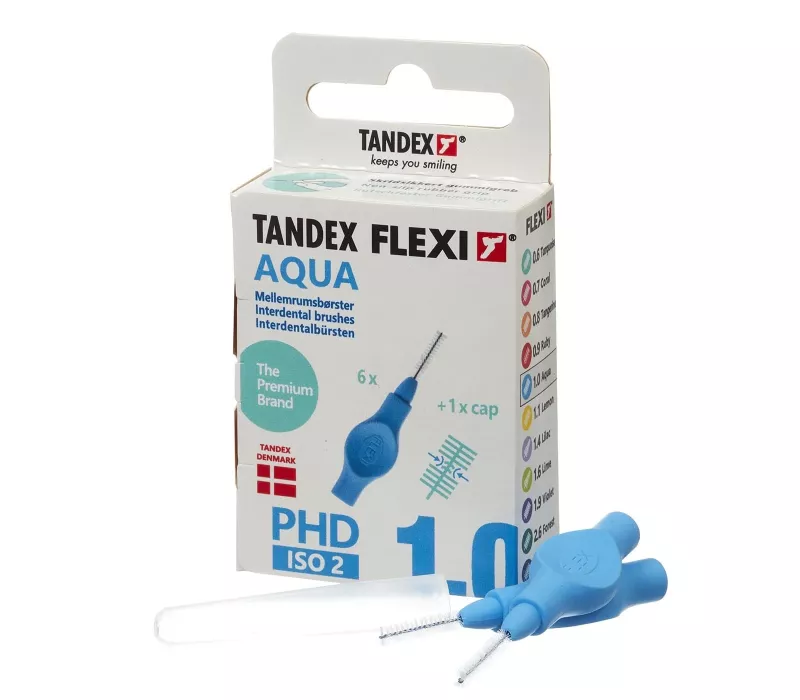 Mellanrumsborste FLEXI blå 1,00mm 6st