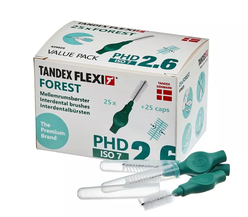 Mellanrumsborste FLEXI grön 1,00mm 25st