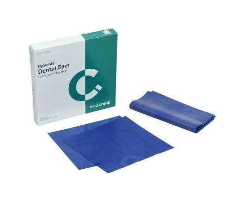 HySolate Latex Dental Dam Blue medium Child 127x127, 52st