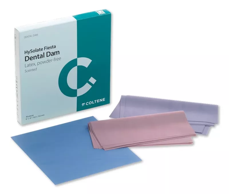 HySolate Latex Dental Dam assorted thin 127x127, 52st