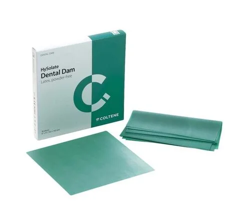 HySolate Latex Dental Dam Green medium 127x127, 52st
