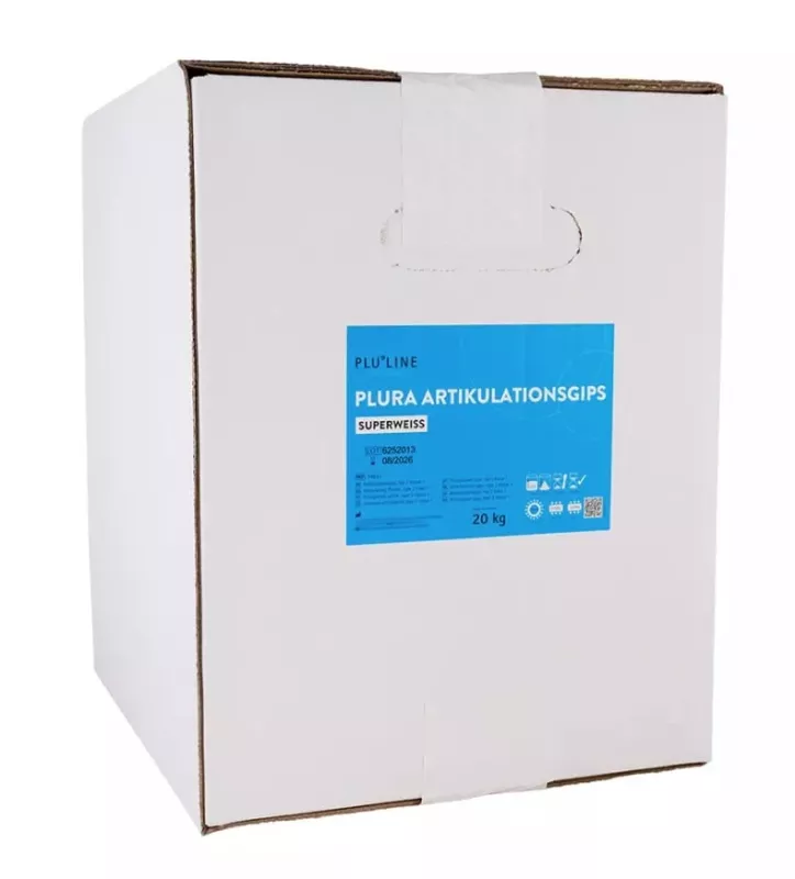 Plura Artikulationsgips Vit 20Kg
