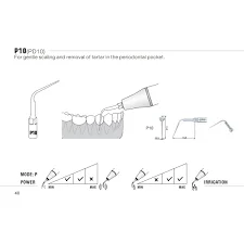 Woodpecker Tip PD10 Perio Satelec, DTE, NSK