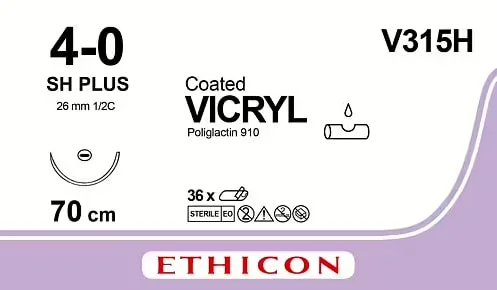 Sutur Ethicon Vicryl 4-0 violett SH 36st