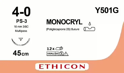 Sutur Ethicon Monocryl 4-0 PS-3 12st