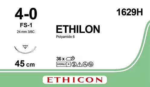 Sutur Ethilon 4-0 black FS-1 36st