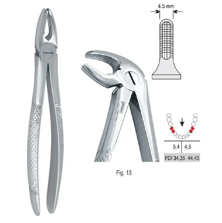Extraktionstång European pattern fig. 13