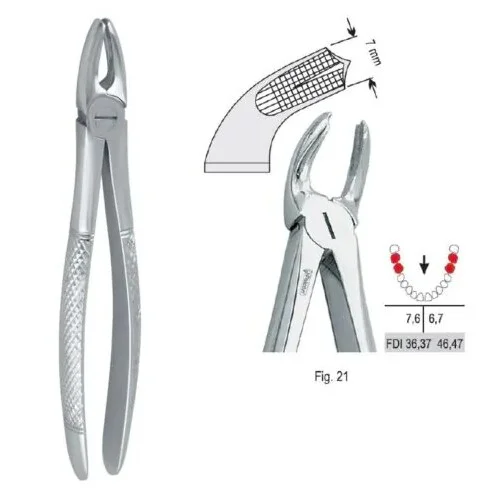 Extraktionstång European pattern fig. 21