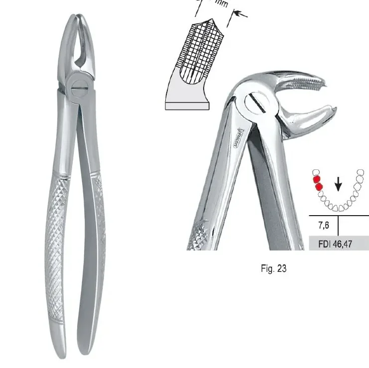 Extraktionstång European pattern fig. 23