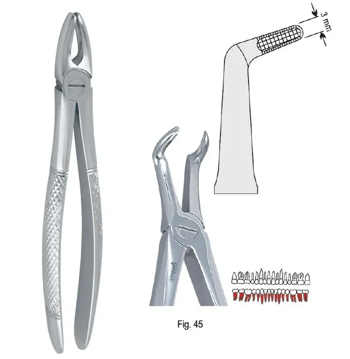 Extraktionstång European pattern fig. 45