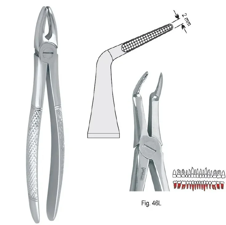 Extraktionstång European pattern fig. 46L