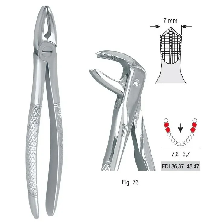 Extraktionstång European pattern fig. 73