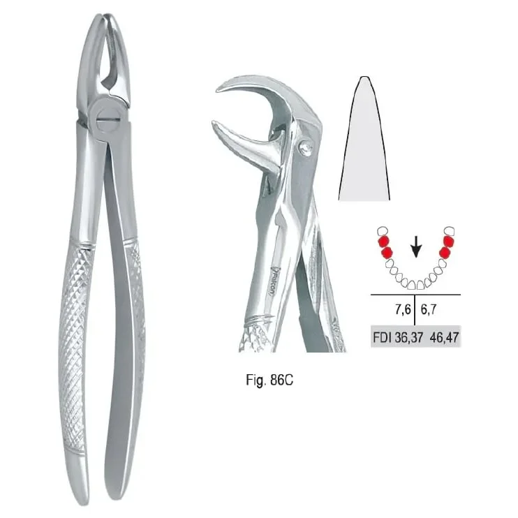 Extraktionstång European pattern fig. 86C