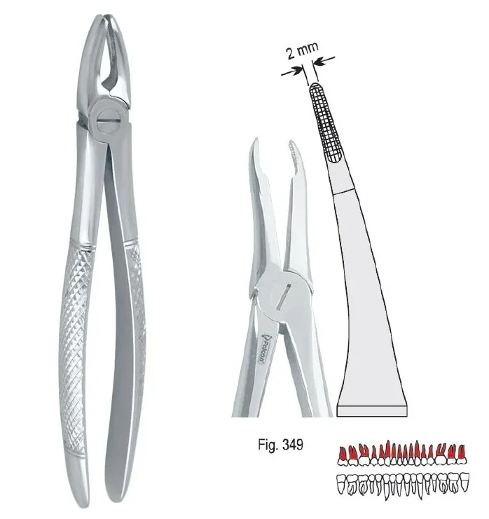 Extraktionstång European pattern fig. 349