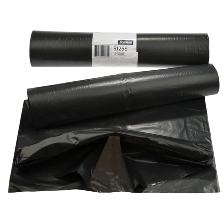 Avfallspåse 125L svart 6x25st
