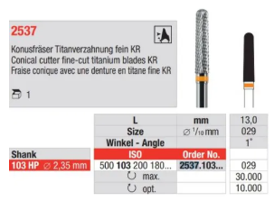 Konisk Fräs Titan 2537.103.029
