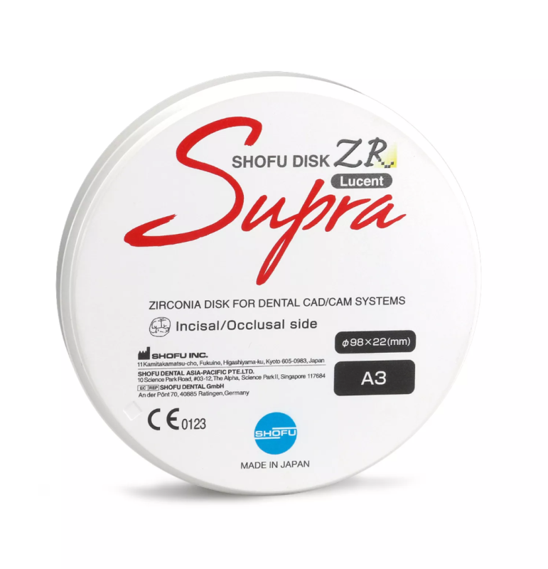 Shofu DISK ZR Lucent Supra 22mm A1