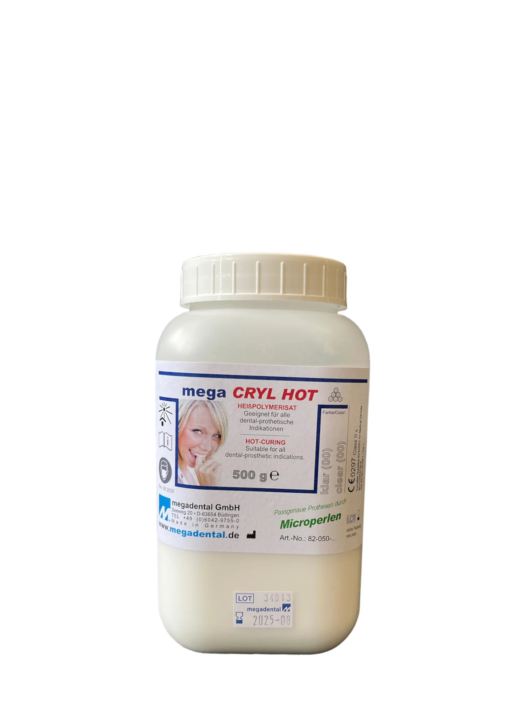 Mega CRYL HOT /pulver klar/clear, 500g