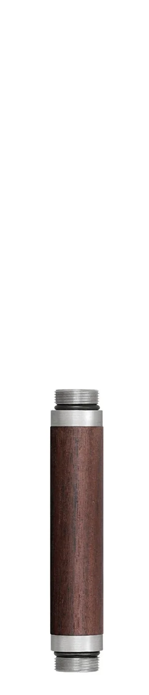 Wooden handle in palissander, short